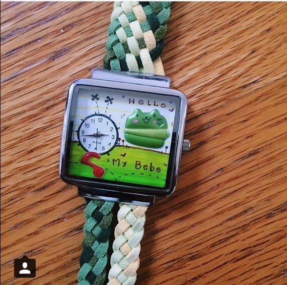 Best Selling Items,Unique handmade Gift for Best Friend,Most Popular Jewelry,suede watch strap,Colorful Women Watch,Unusual Gift,- By PiYOYO