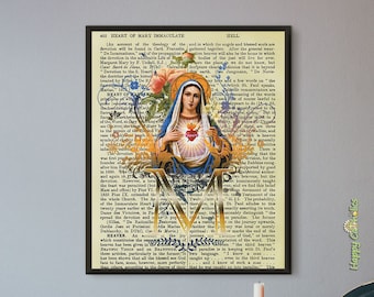 Catholic Dictionary Print: Immaculate Heart of Mary