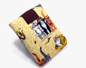 Hand Crafted Tablet Case from Cat Friend Fabric /Case for iPad, Kindle Fire HD, Samsung Galaxy, Nook HD, Google Nexus
