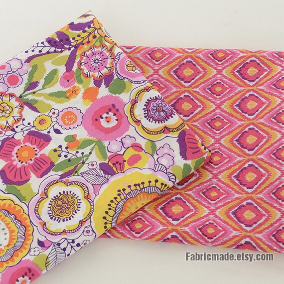 A B Coordinating Floral Quilting Cotton Fabric Shabby Chick
