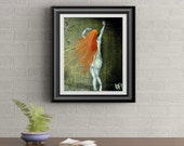 Reaching Signed Art Print of Signature Original By Rafi Perez