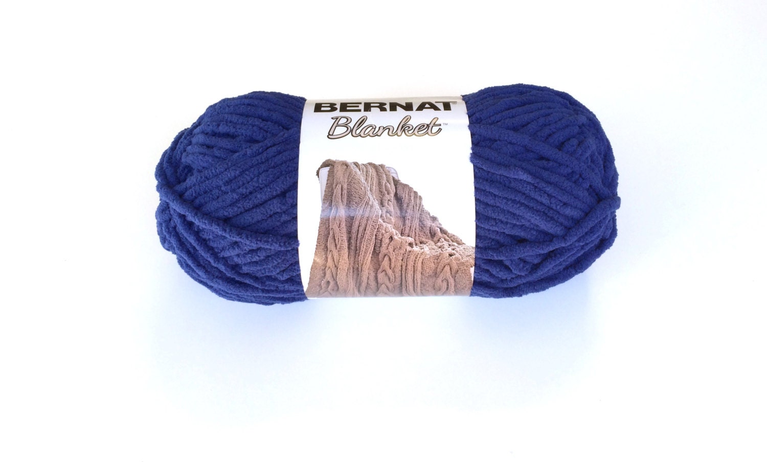 Bernat Blanket Yarn in Navy Blue 150 Gram Skein New Bernat