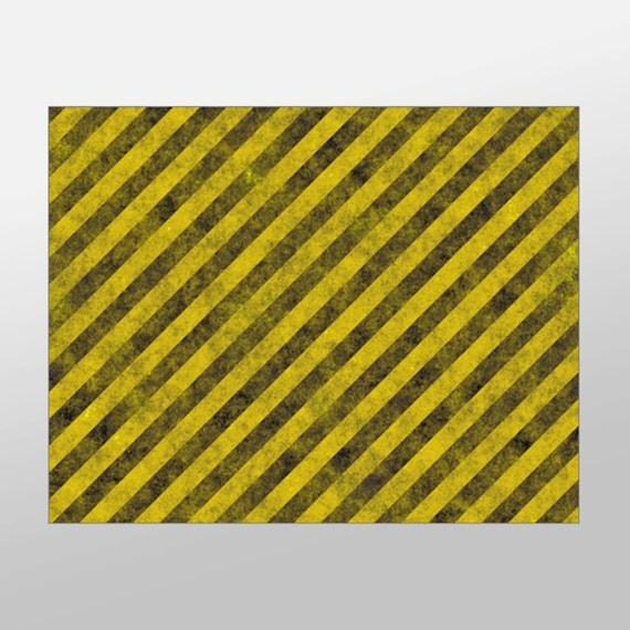 Caution Tape Canvas Art Print Caution Wall Art by XDDesigns