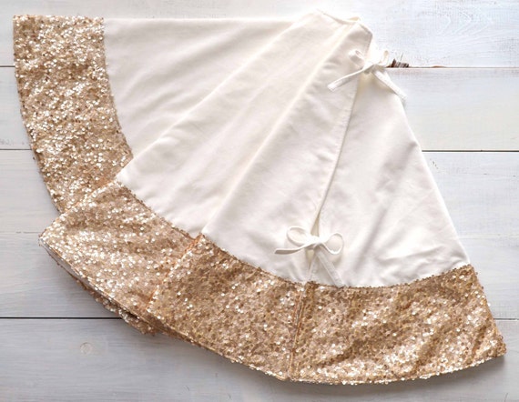 christmas tree skirt velvet and chagne sequin by christmas tree skirt velvet and chagne sequin by