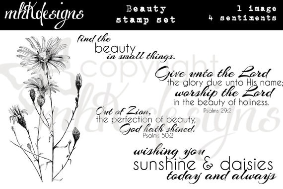 Beauty Digital Stamp Set