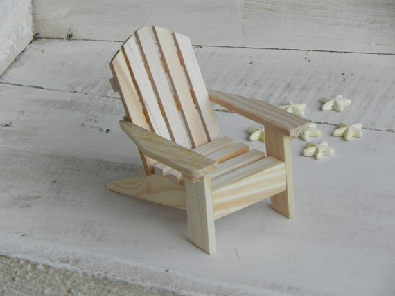 Adirondack Chair miniature ready to paint wood supplies for craft 