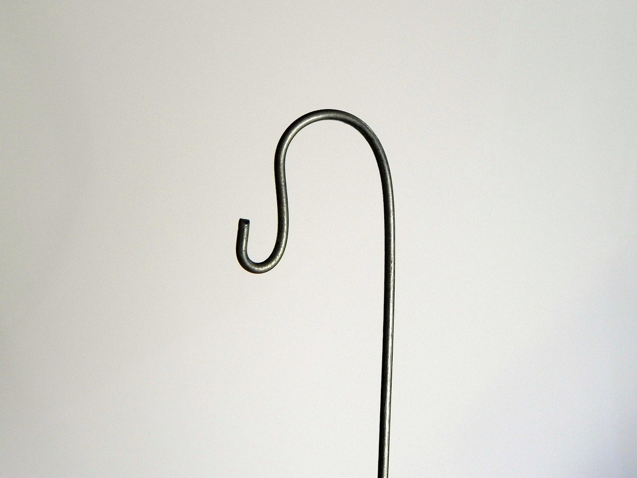 Miniature Shepherd Hook Silver Tone fairy garden accessories