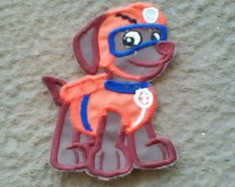 Zuma Paw Patrol Iron on applique