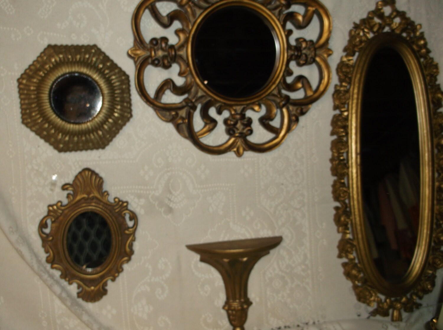 Wall Mirror Grouping Vintage Mirror Grouping