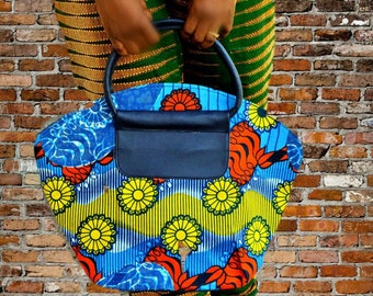 African Ankara Print fabric clutch With by ZabbaDesigns on Etsy