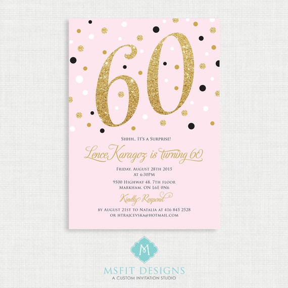 Free 60Th Birthday Invitations To Print 8