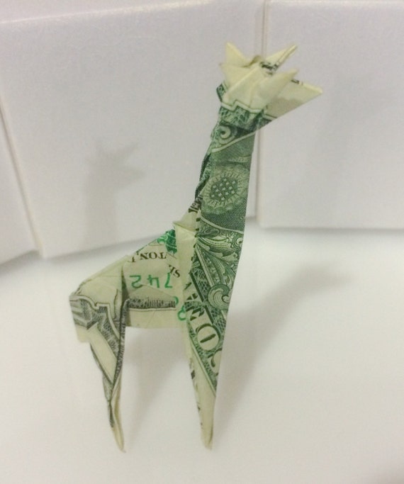 Items similar to Dollar Origami Giraffe on Etsy