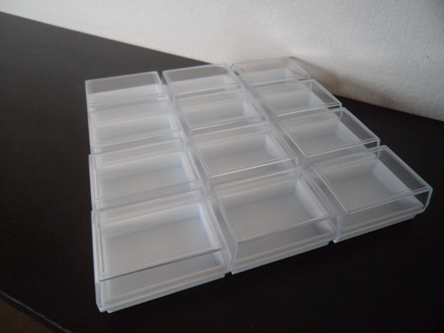 12 Hard Plastic Storage Shipping Containers Pots Ideal For