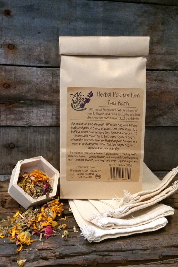 Herbal Postpartum Tea Bath // 10 Baths // All Natural Organic