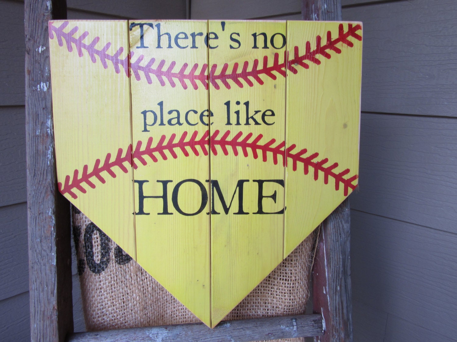 15 x 14 Baseball Home Plate Sign Home Plate by boardsnbrushes