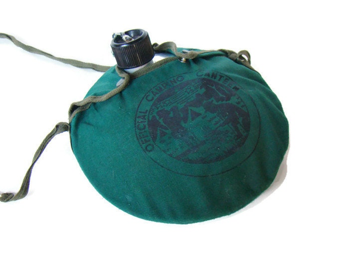 Vintage Official Camping Canteen Vintage Boy Scout Canteen