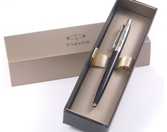 Personalised Pen, Engraved Pen, Black Parker Jotter Pen, Great Graduation Gift, Wedding Gift, Birthday Gift, Christmas Gift, Corporate Gift,