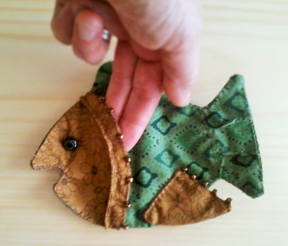 fish shaped gift and jewelry pouch