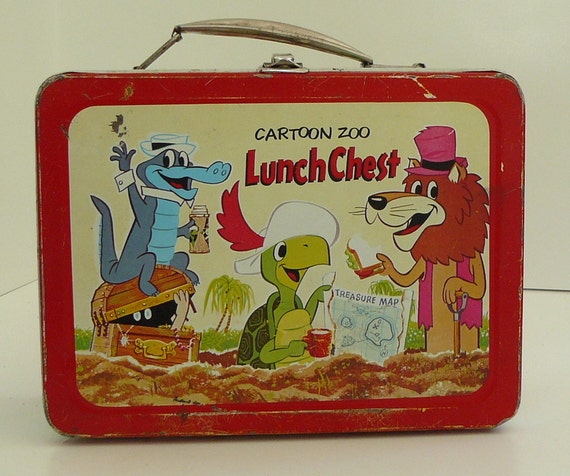 1962 Cartoon Zoo Lunch Chest