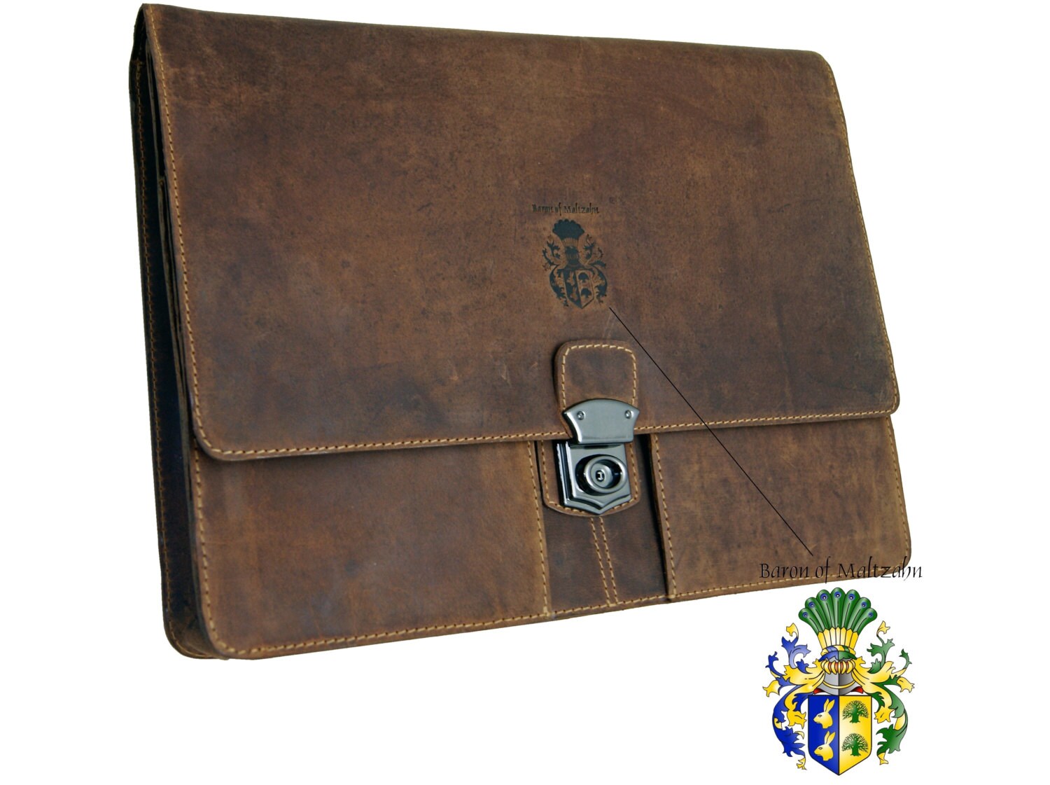 Leather folder Briefcase A4 Portfolio SEMMELWEIS 2.0 BARON