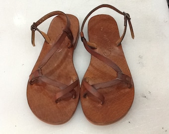 BIANNA:Classic Comfortable Handmade leather sandals custom size available