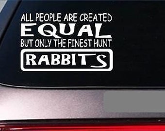 Rabbit hunting decal | Etsy