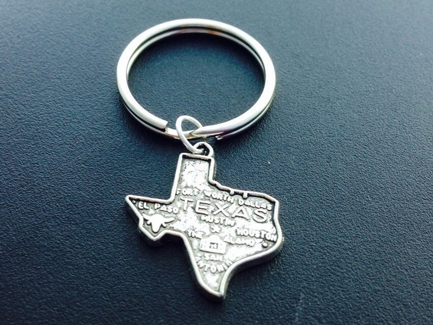 Texas state keychain Texas keychain Texas keyring State