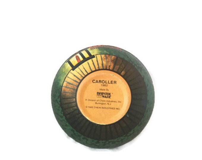 Vintage Christmas Caroller - Bristol Ware Tin Roll-Poly "Caroller" - ca 1982 - Rare Vintage Home Decor