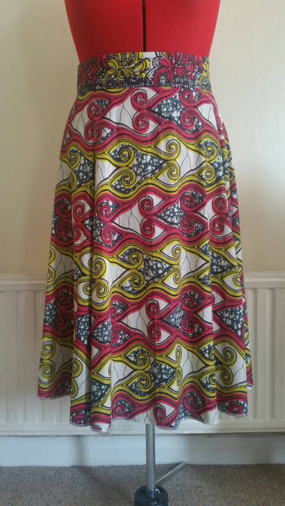 Ankara / African Wax Print Full Circle Skirt by HOUSEOFDCDESIGNS