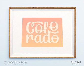 Colorado print - Colorado art - Colorado poster - Colorado wall art
