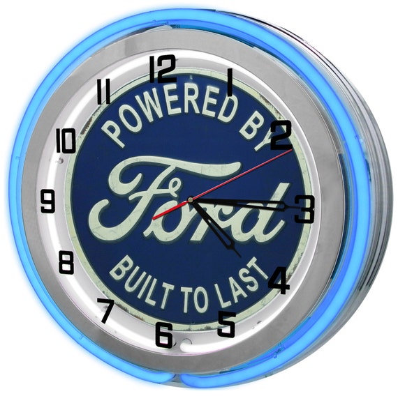 Ford double neon clock #4