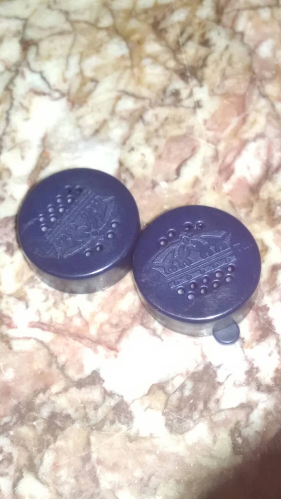 Salt and Pepper Shakers Beer/Pop Glass Bottle Tops