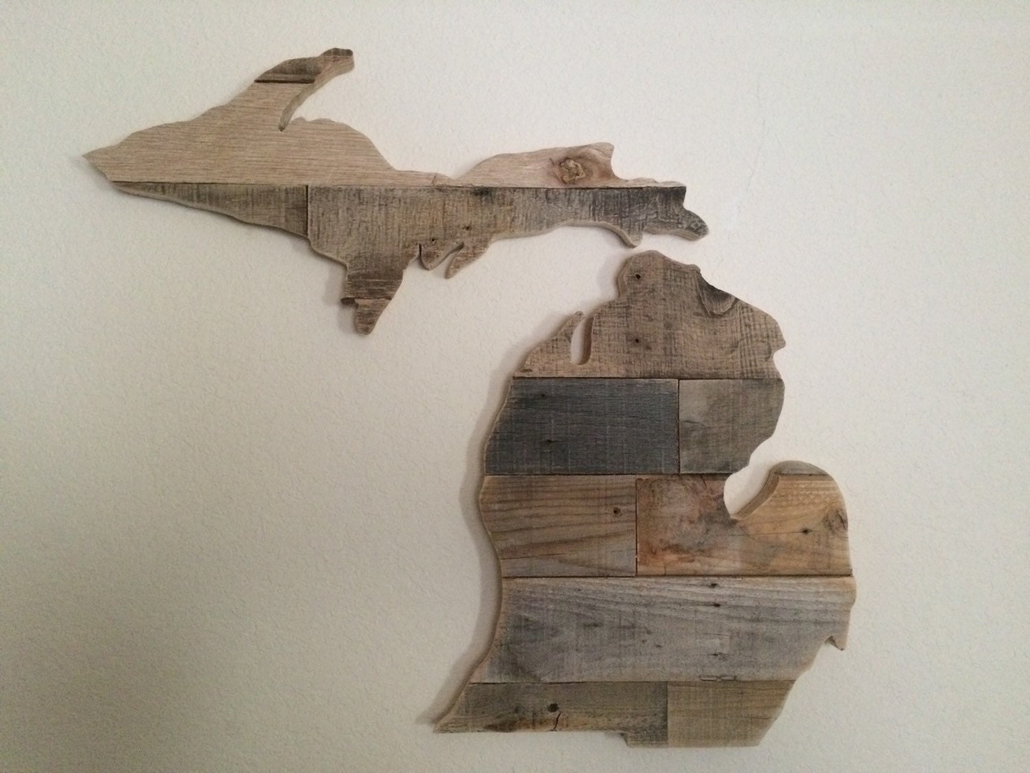 Reclaimed Wood Michigan Sign