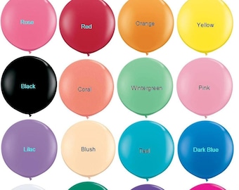 Giant 36" Round Balloons Wedding Party, Decor prop, coral, blush, pink,Ivory, Wintergreen "Same Day Shipping"