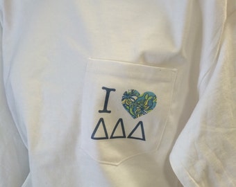 I Love Delta Delta Delta Tee