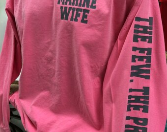 Custom Marine Wife Girlfriend Sister Mom Or Daughter Comfort Colors Long Sleeve Etsy Com Custom Marine Wife Girlfriend Sister Mom Or Daughter Comfort Colors Long Sleeve Etsy Com