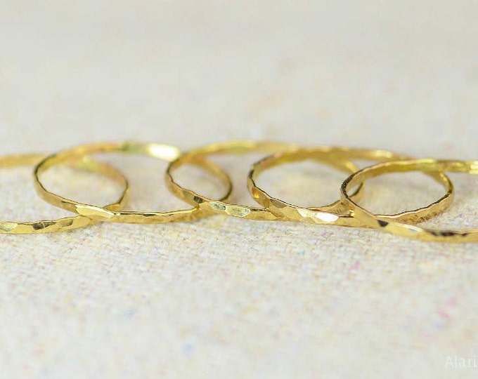 RING SALE, "Five-Golden-Rings" , Cyber Monday Sale, my best price ever, Gift for Her, gold ring, gold stacking ring, jewelry Sale