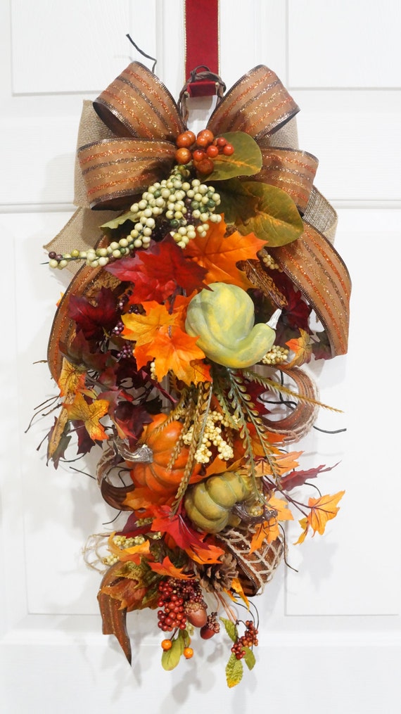 Items similar to Thanksgiving Teardrop SwagFall SwagPumpkin and