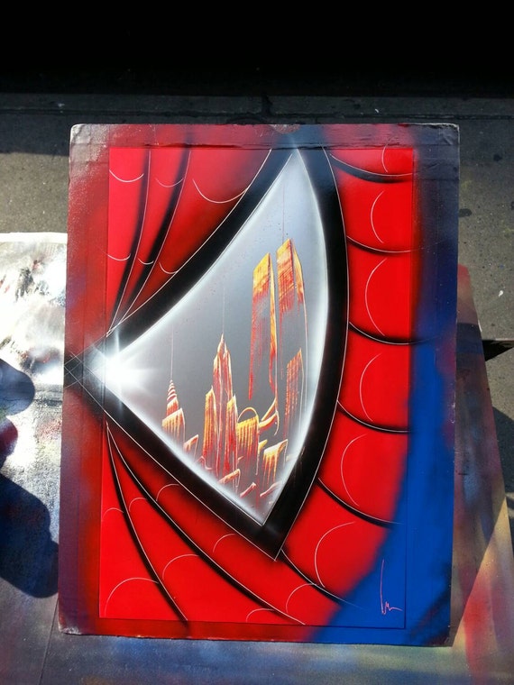 SPIDERMAN Spray Paint Art Space Painting   Il 570xN.806790255 Gurt 