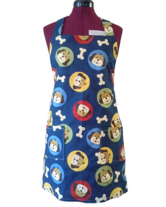 Gift Dog Bones Apron Dog Groomer Apron Grooming by SewYouEtsy