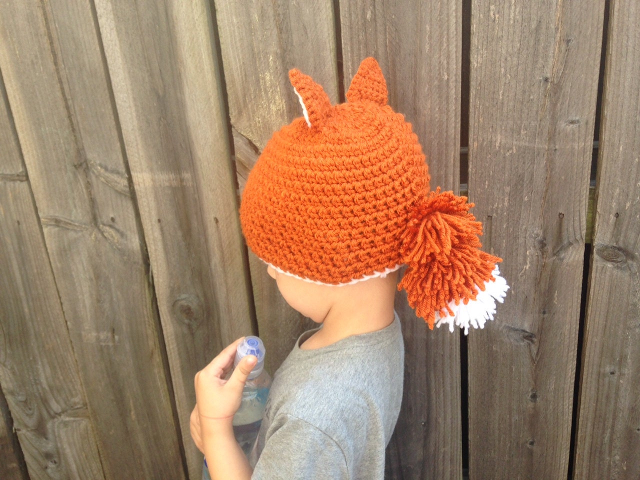 Crochet Fox Tail Hat Say Coon Skin Request Something Order Custom Made