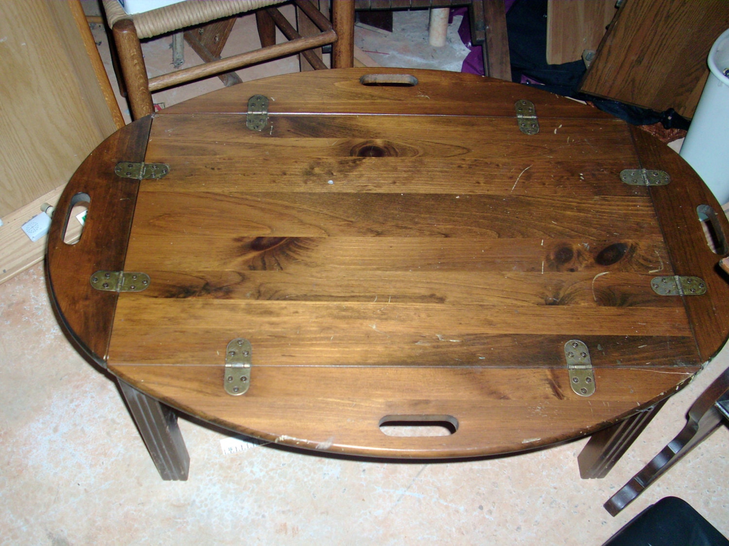 Vintage old fold out table Haute Juice