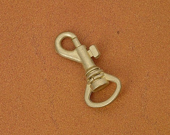 10mm(0.39") Swivel Clips, antique brass finish, A set of 2ea, Leather craft tools MLT-P00000YP