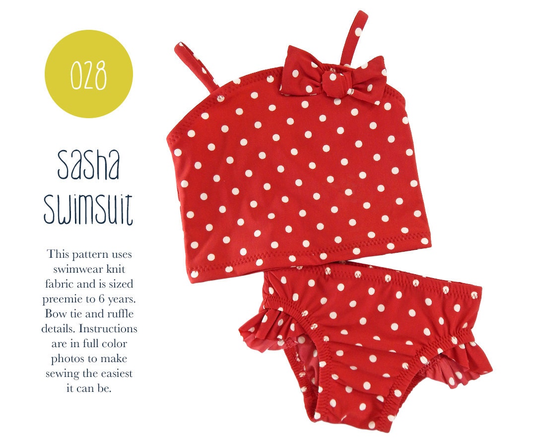 028 Sasha Tankini Swimsuit PDF Sewing Pattern Swimwear Swimmer