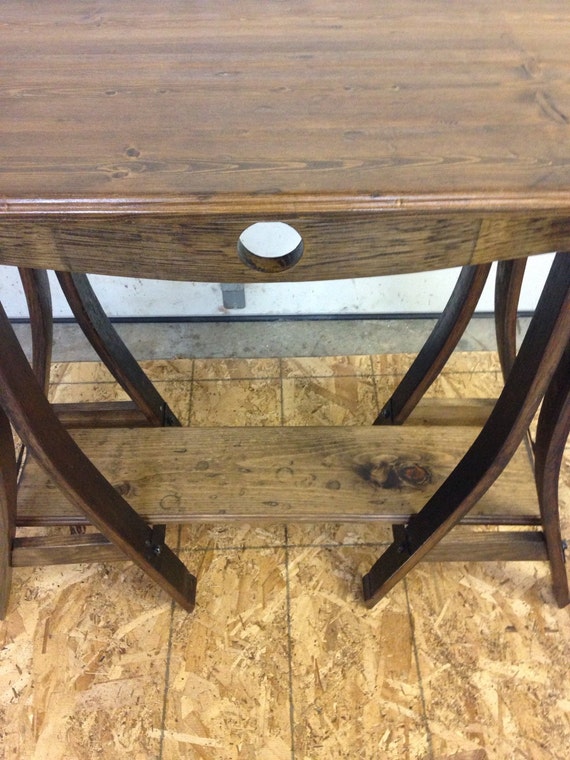 Wine Barrel Stave side table sofa table