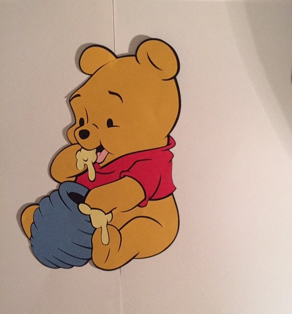 baby winnie the pooh centerpiece cut outs baby winnie the