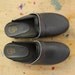 Soviet Grey Leather Clogs Unused 80s Vintage Platform Shoes