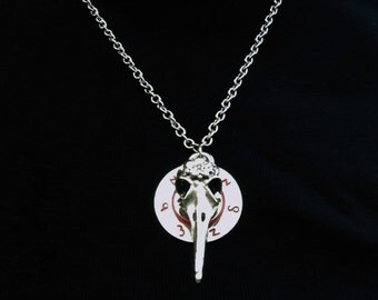 Raven Skull Necklace Steampunk Accessories for Men and Women