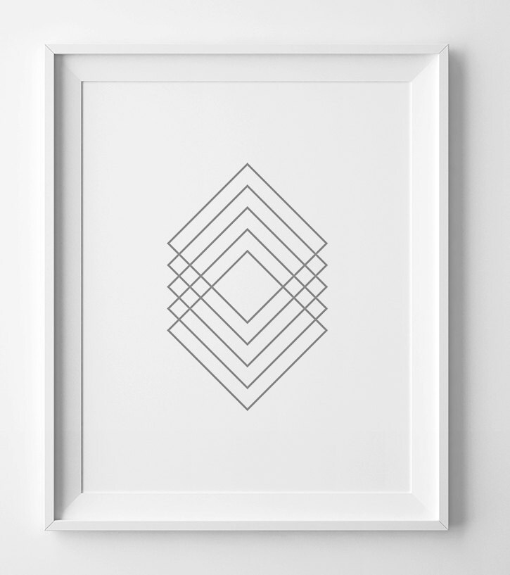 Silver print gray wall decor wall art print silver art