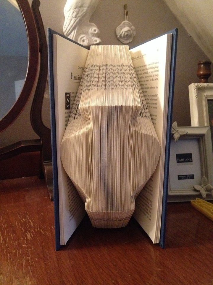 Book Folding Pattern Vase Flower Vase Free Tutorial